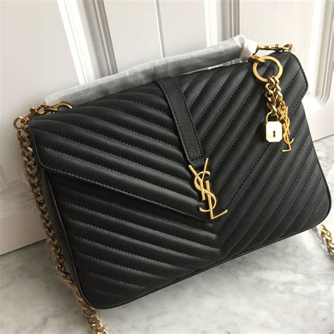 large ysl college bag|ysl flap shoulder bag.